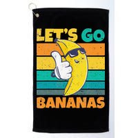 Retro Vintage Funny Banana Meme Let Go Banana Cool Bananas Golf Towel