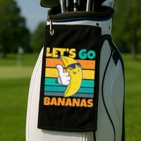 Retro Vintage Funny Banana Meme Let Go Banana Cool Bananas Golf Towel
