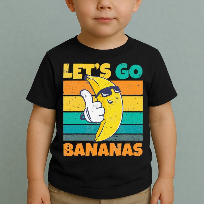 Retro Vintage Funny Banana Meme Let Go Banana Cool Bananas Toddler T-Shirt