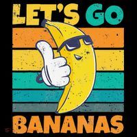 Retro Vintage Funny Banana Meme Let Go Banana Cool Bananas Crop Top