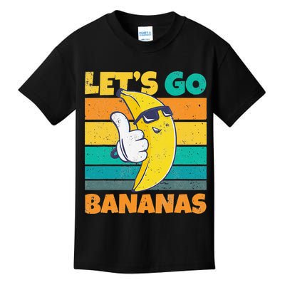 Retro Vintage Funny Banana Meme Let Go Banana Cool Bananas Kids T-Shirt