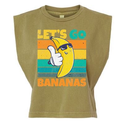 Retro Vintage Funny Banana Meme Let Go Banana Cool Bananas Garment-Dyed Women's Muscle Tee