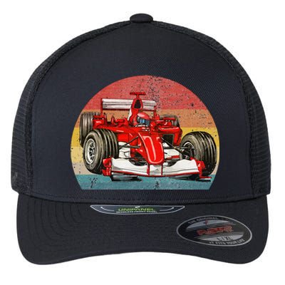 Retro Vintage Formula Racing Lovers Race Car Fan Flexfit Unipanel Trucker Cap