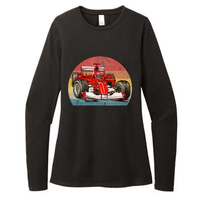 Retro Vintage Formula Racing Lovers Race Car Fan Womens CVC Long Sleeve Shirt