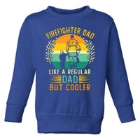 Retro Vintage Firefighter Dad Fathers Day Fire Daddy Cute Gift Toddler Sweatshirt