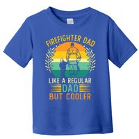 Retro Vintage Firefighter Dad Fathers Day Fire Daddy Cute Gift Toddler T-Shirt