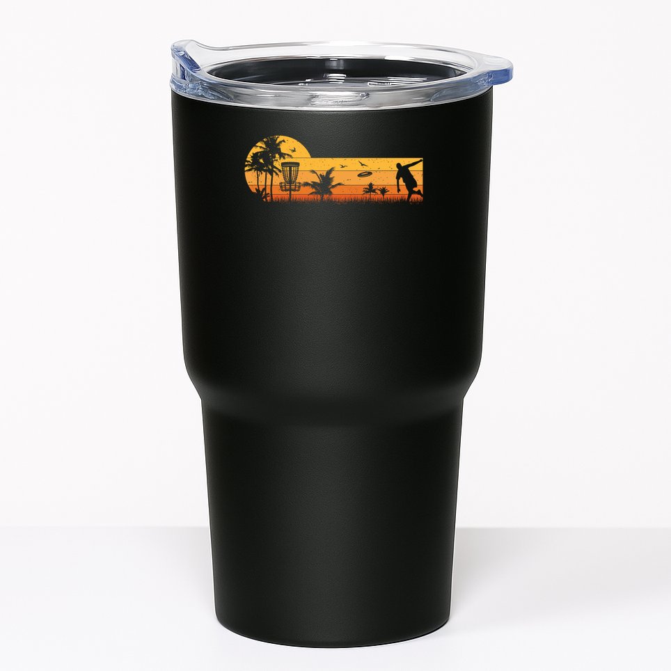 Retro Vintage Frisbee Golf Player Design  Disc Golf Gift Tumbler