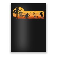 Retro Vintage Frisbee Golf Player Design  Disc Golf Gift Poster