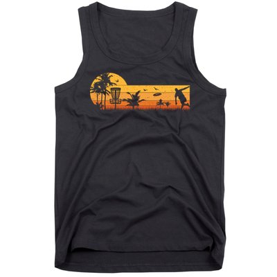 Retro Vintage Frisbee Golf Player Design  Disc Golf Gift Tank Top