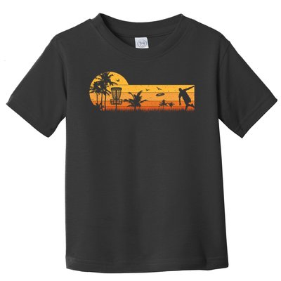 Retro Vintage Frisbee Golf Player Design  Disc Golf Gift Toddler T-Shirt