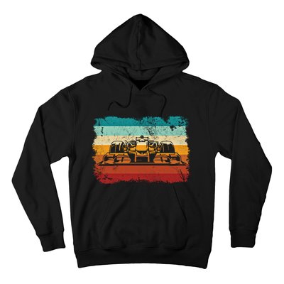 Retro Vintage Formula Racing Lovers Silhouette Race Car Fan Giftretro Vintage Fo Hoodie