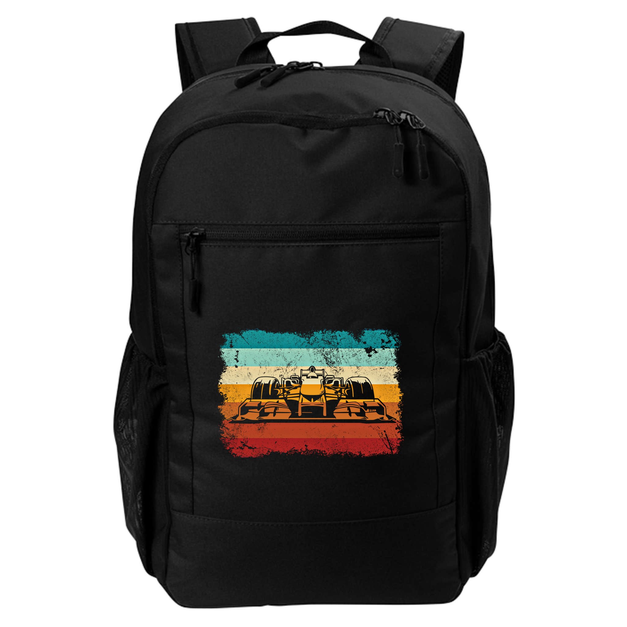 Retro Vintage Formula Racing Lovers Silhouette Race Car Fan Giftretro Vintage Fo Backpack