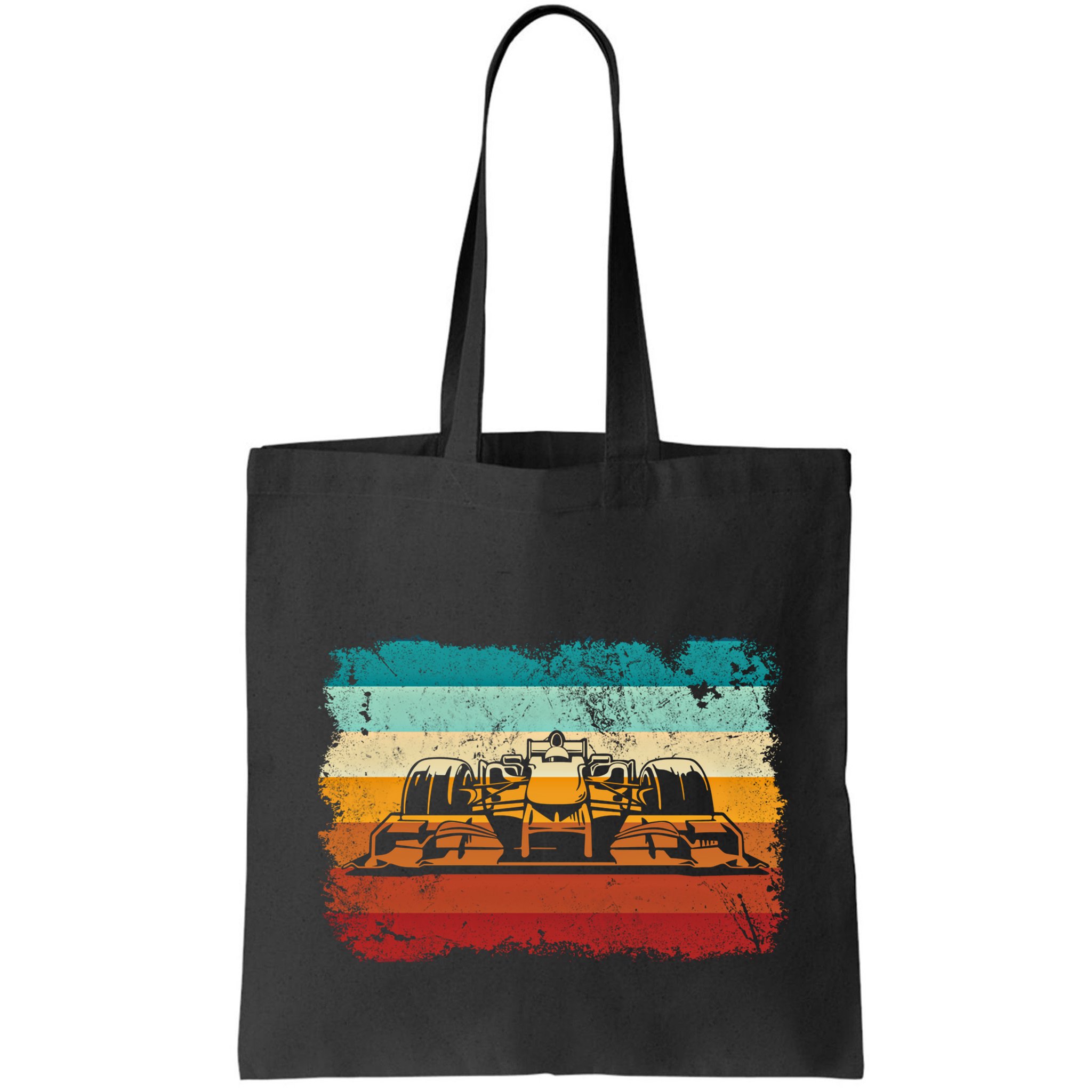 Retro Vintage Formula Racing Lovers Silhouette Race Car Fan Giftretro Vintage Fo Bag