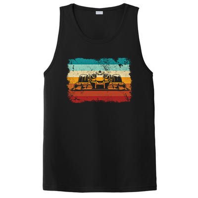 Retro Vintage Formula Racing Lovers Silhouette Race Car Fan Giftretro Vintage Fo PosiCharge Competitor Tank