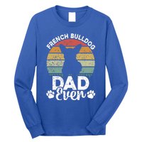 Retro Vintage French Bulldog Dad Ever Great Gift Fathers Day Gift Long Sleeve Shirt