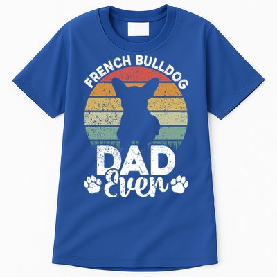 Retro Vintage French Bulldog Dad Ever Great Gift Fathers Day Gift Tall T-Shirt