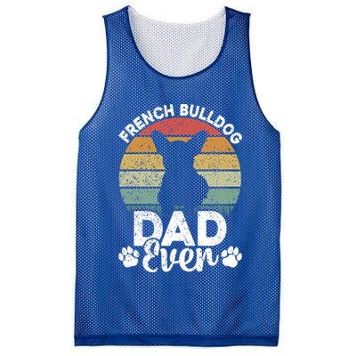 Retro Vintage French Bulldog Dad Ever Great Gift Fathers Day Gift Mesh Reversible Basketball Jersey Tank
