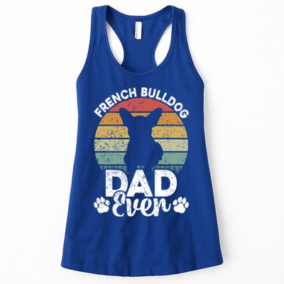 Retro Vintage French Bulldog Dad Ever Great Gift Fathers Day Gift Womens Tank Top
