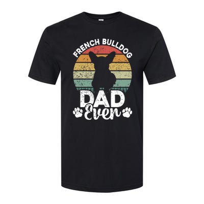 Retro Vintage French Bulldog Dad Ever Great Gift Fathers Day Gift Softstyle CVC T-Shirt