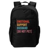 Retro Vintage Funny Emotional Support Husband Do Not Pet Backpack