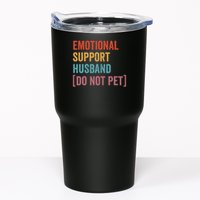 Retro Vintage Funny Emotional Support Husband Do Not Pet Tumbler