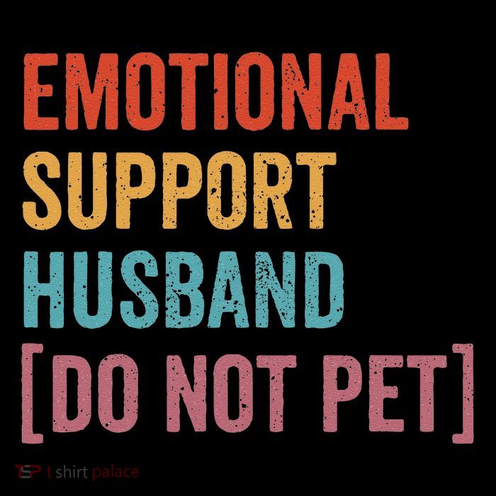 Retro Vintage Funny Emotional Support Husband Do Not Pet Baby Bodysuit