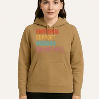 Retro Vintage Funny Emotional Support Husband Do Not Pet Hoodie