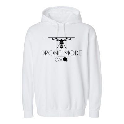 Retro Vintage Funny Drone Pilot Garment-Dyed Fleece Hoodie