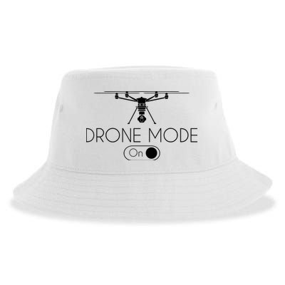 Retro Vintage Funny Drone Pilot Sustainable Bucket Hat
