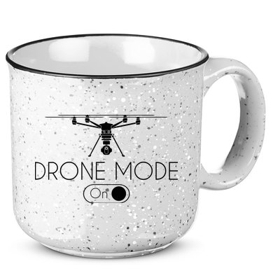 Retro Vintage Funny Drone Pilot 15oz Campfire Ceramic Mug