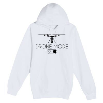 Retro Vintage Funny Drone Pilot Premium Pullover Hoodie