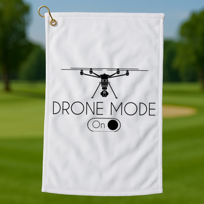 Retro Vintage Funny Drone Pilot Golf Towel