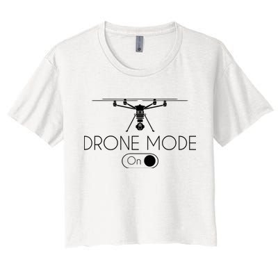 Retro Vintage Funny Drone Pilot Crop Top