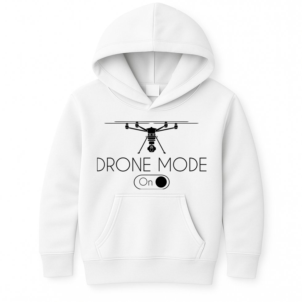 Retro Vintage Funny Drone Pilot Kids Hoodie