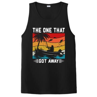 Retro Vintage Fishing Graphic PosiCharge Competitor Tank