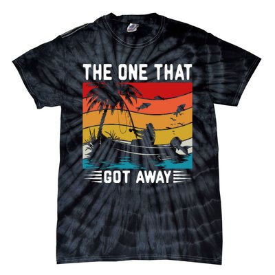 Retro Vintage Fishing Graphic Tie-Dye T-Shirt