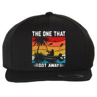 Retro Vintage Fishing Graphic Wool Snapback Cap