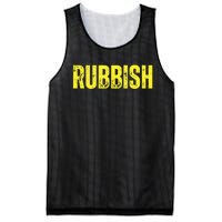 Rubbish Vintage Funny Girl That Says Junk Distressed Mesh Reversible Basketball Jersey Tank