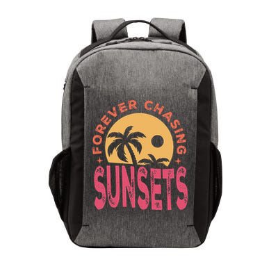 Retro Vintage Forever Chasing Sunsets Summer Vacation Outfit Vector Backpack