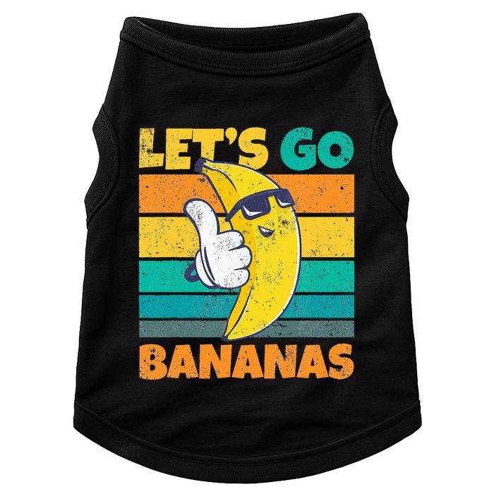 Retro Vintage Funny Banana Meme Let Go Banana Cool Bananas Doggie Tank