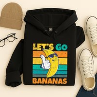 Retro Vintage Funny Banana Meme Let Go Banana Cool Bananas Hoodie