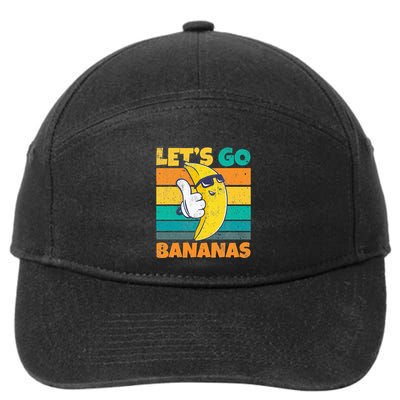 Retro Vintage Funny Banana Meme Let Go Banana Cool Bananas 7-Panel Snapback Hat