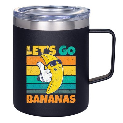 Retro Vintage Funny Banana Meme Let Go Banana Cool Bananas 12oz Stainless Steel Coffee Mug