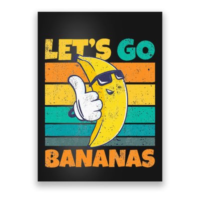 Retro Vintage Funny Banana Meme Let Go Banana Cool Bananas Poster