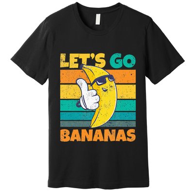 Retro Vintage Funny Banana Meme Let Go Banana Cool Bananas Premium T-Shirt
