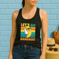 Retro Vintage Funny Banana Meme Let Go Banana Cool Bananas Womens Tank Top