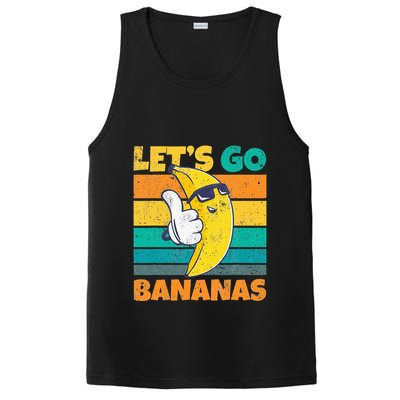 Retro Vintage Funny Banana Meme Let Go Banana Cool Bananas PosiCharge Competitor Tank