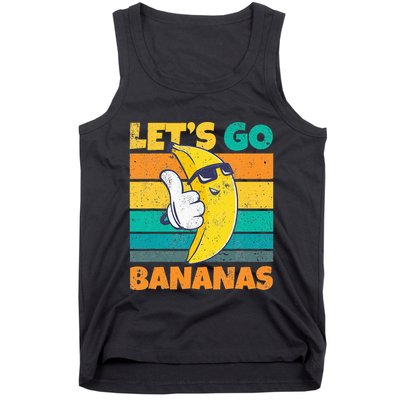 Retro Vintage Funny Banana Meme Let Go Banana Cool Bananas Tank Top