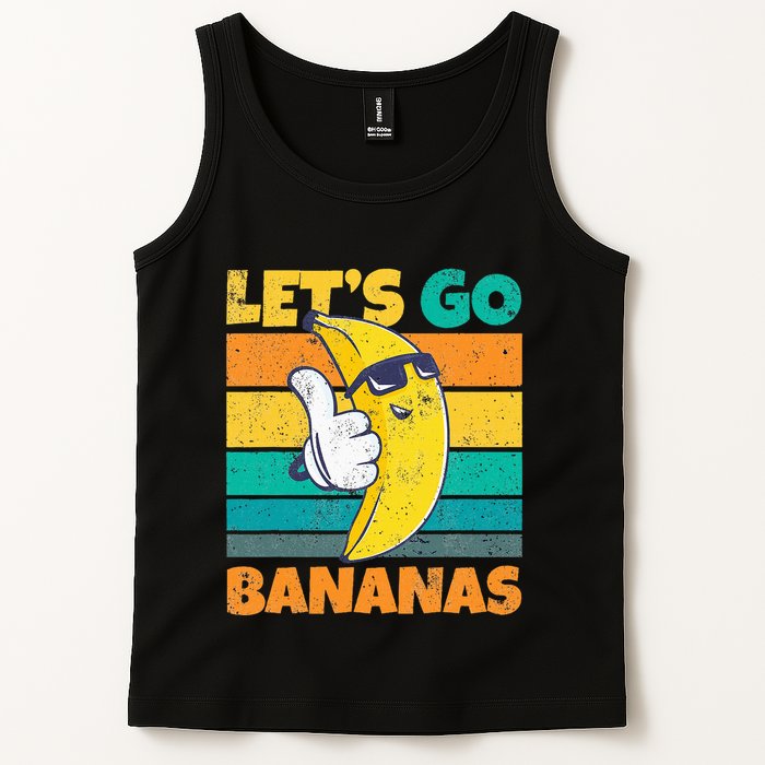 Retro Vintage Funny Banana Meme Let Go Banana Cool Bananas Tank Top