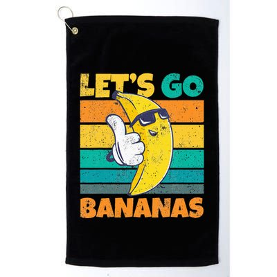 Retro Vintage Funny Banana Meme Let Go Banana Cool Bananas Golf Towel